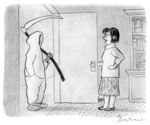 The New Yorker caption contest #541: Death at the door