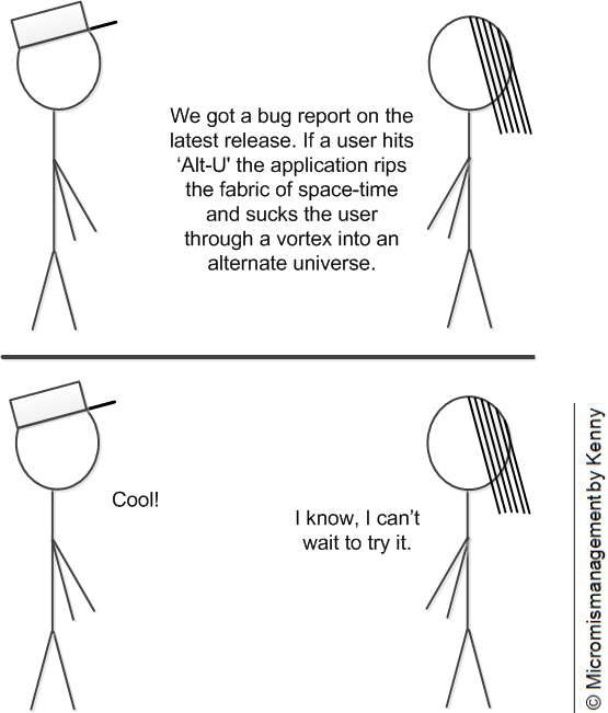 Alt U two: A bug in the latest release.