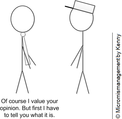 Of course I value your opinion. But first I have to tell you what it is.