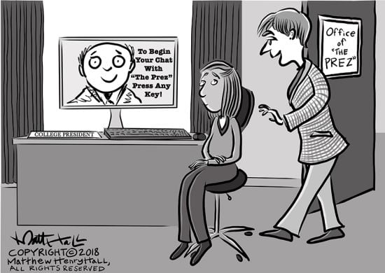 Inside Higher Ed caption contest, July 2018